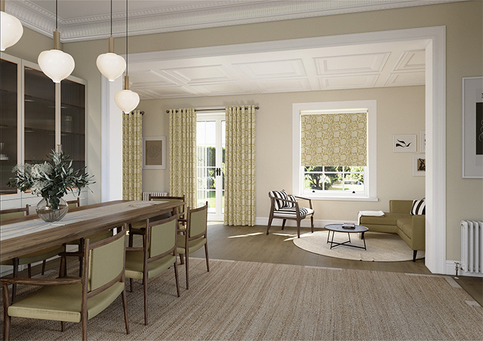 Land & Shore Rowallane (Blackout), Ochre - Roller Blind - Image 7